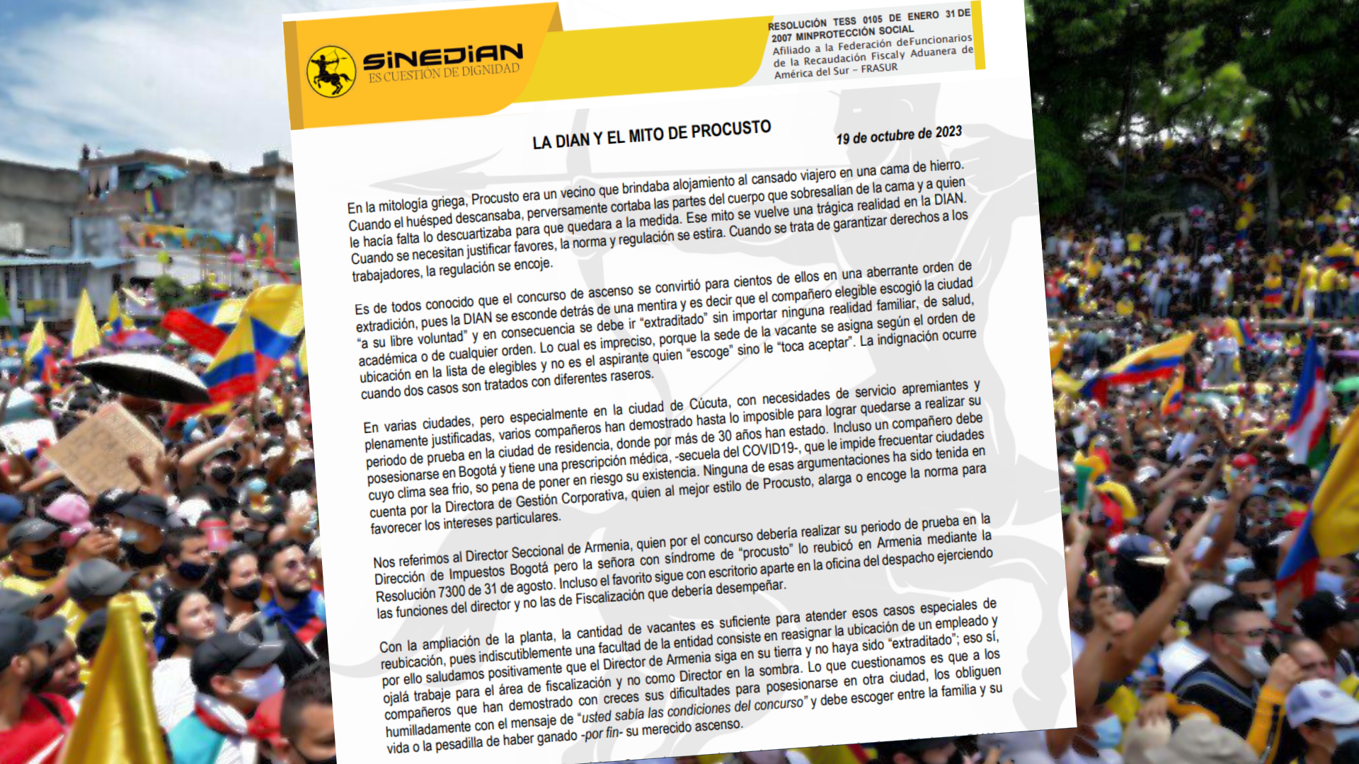 EL MITO DE PROCUSTO EN LA DIAN EL MITO DE PROCUSTO EN LA DIAN